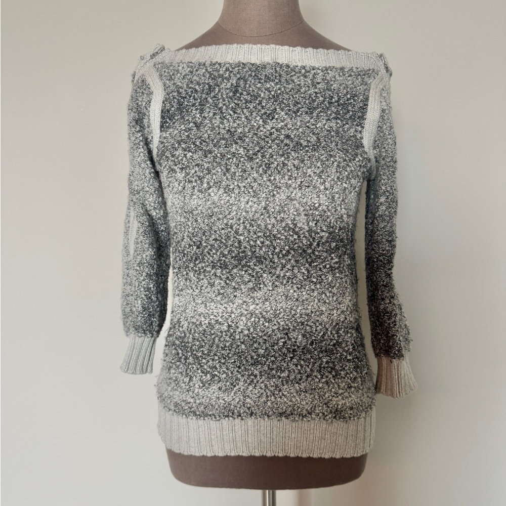 Armani Exchange Off-Shoulder Gray Sweater size small